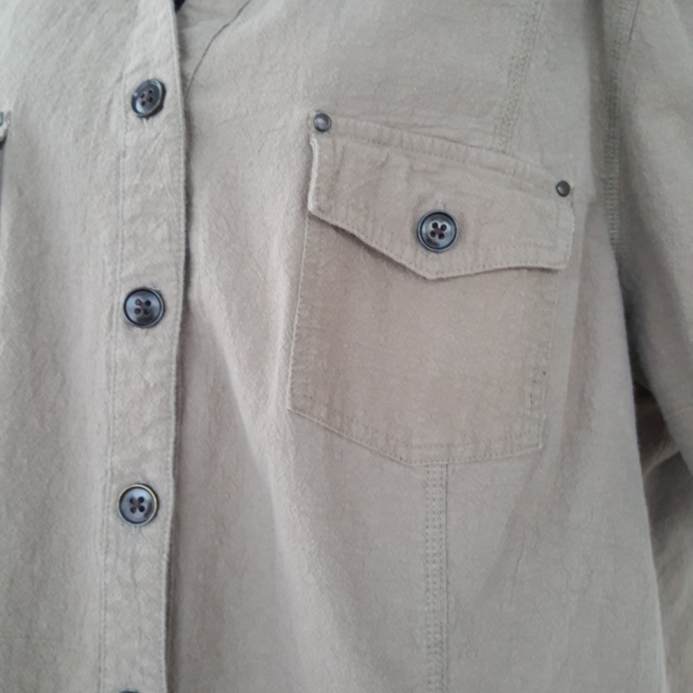 Penningtons Cotton Military-style Top (4X) - Picture 5 of 9